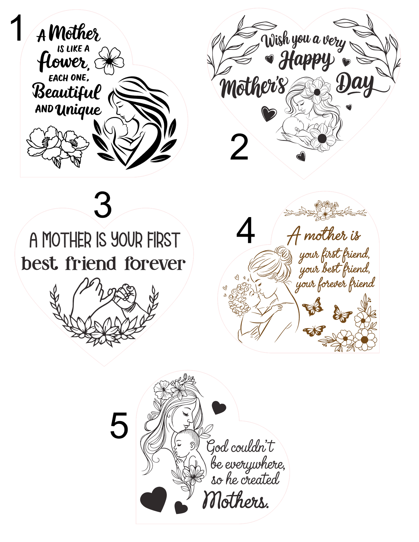 A Heartfelt Gift for the One Who Means the Most – Mother’s Day Heart Plaque with Easel
