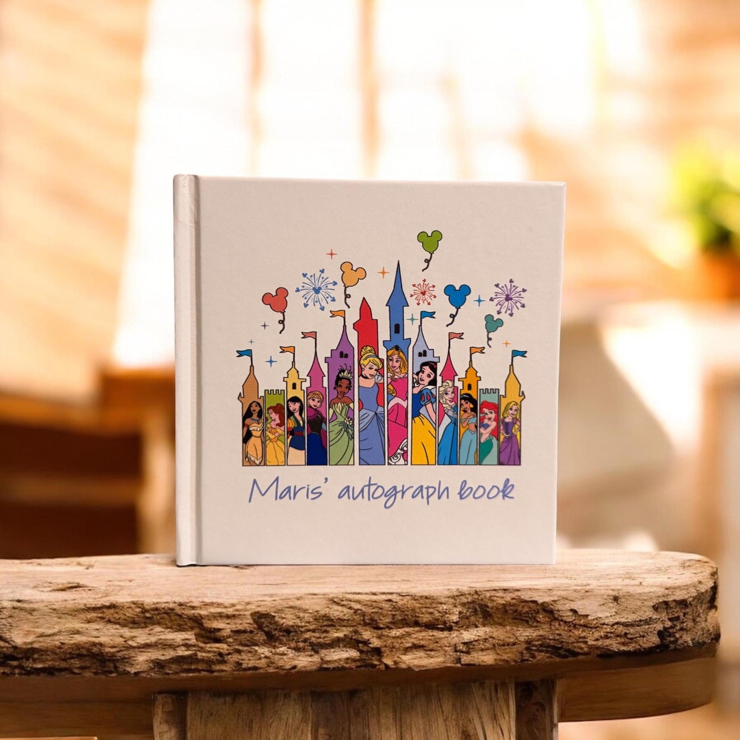 Personalized Princess Castle Autograph Book • Theme Park Keepsake for Vacations