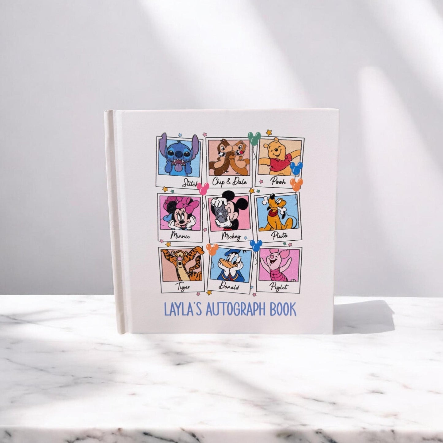 Magical Character Autograph Book • Theme Park Signature Book • Personalized Keepsake for Vacations & Meet-and-Greets