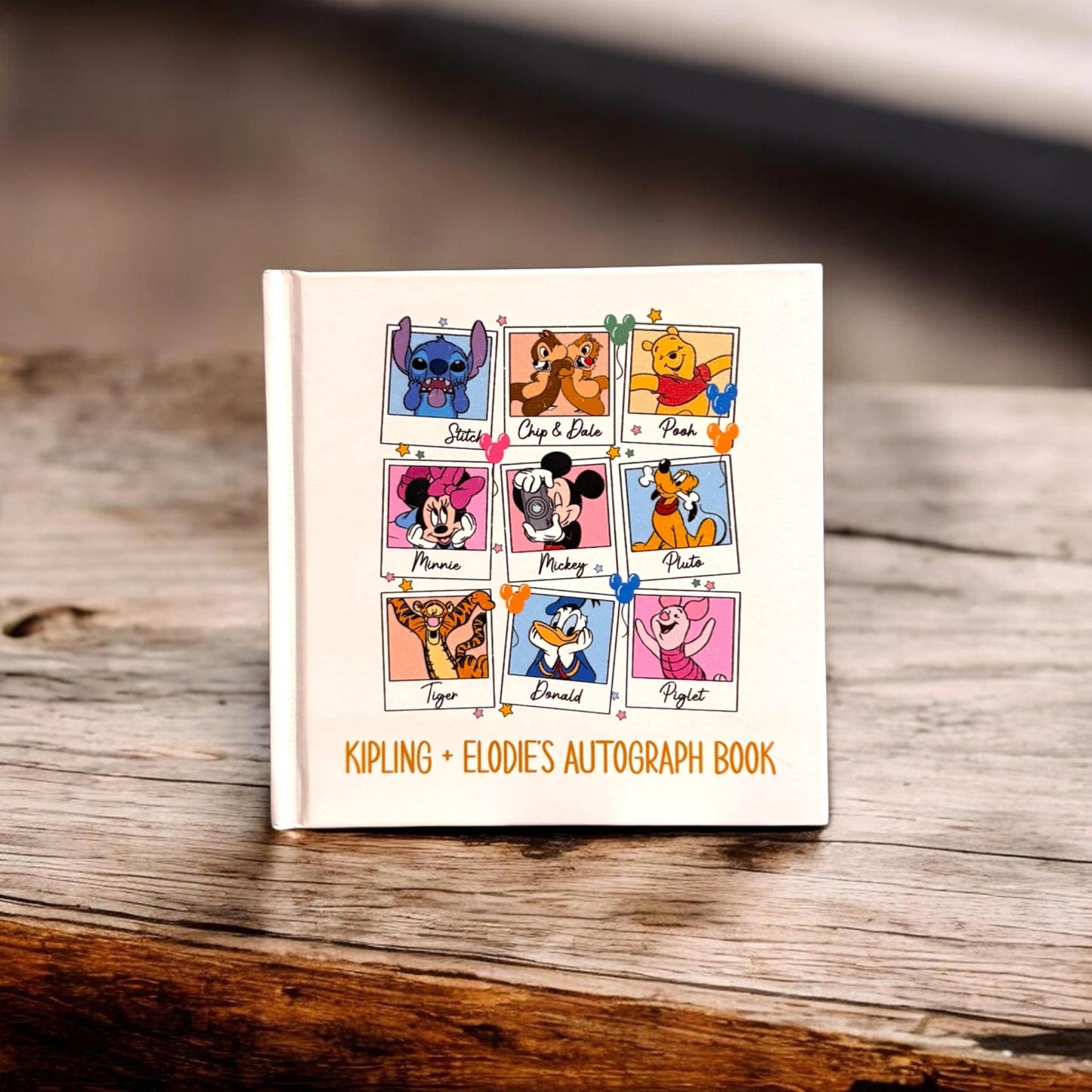 Magical Character Autograph Book • Theme Park Signature Book • Personalized Keepsake for Vacations & Meet-and-Greets