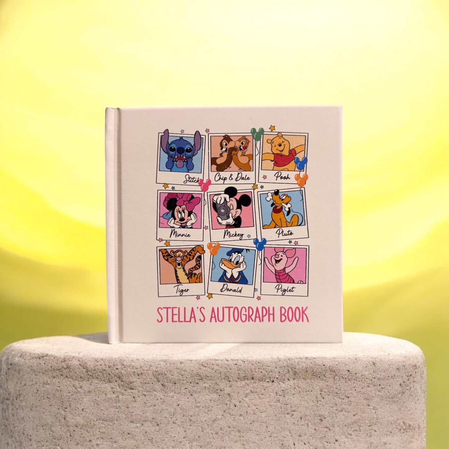Magical Character Autograph Book • Theme Park Signature Book • Personalized Keepsake for Vacations & Meet-and-Greets