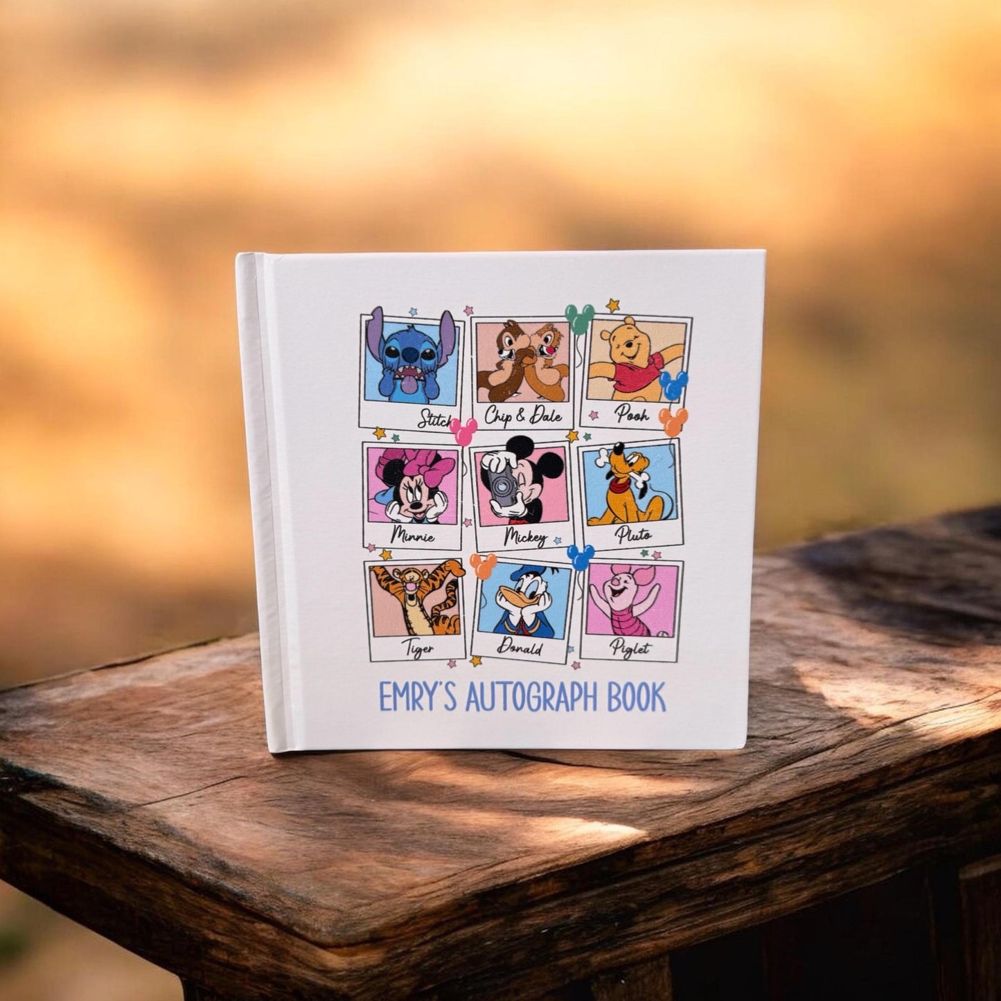 Magical Character Autograph Book • Theme Park Signature Book • Personalized Keepsake for Vacations & Meet-and-Greets