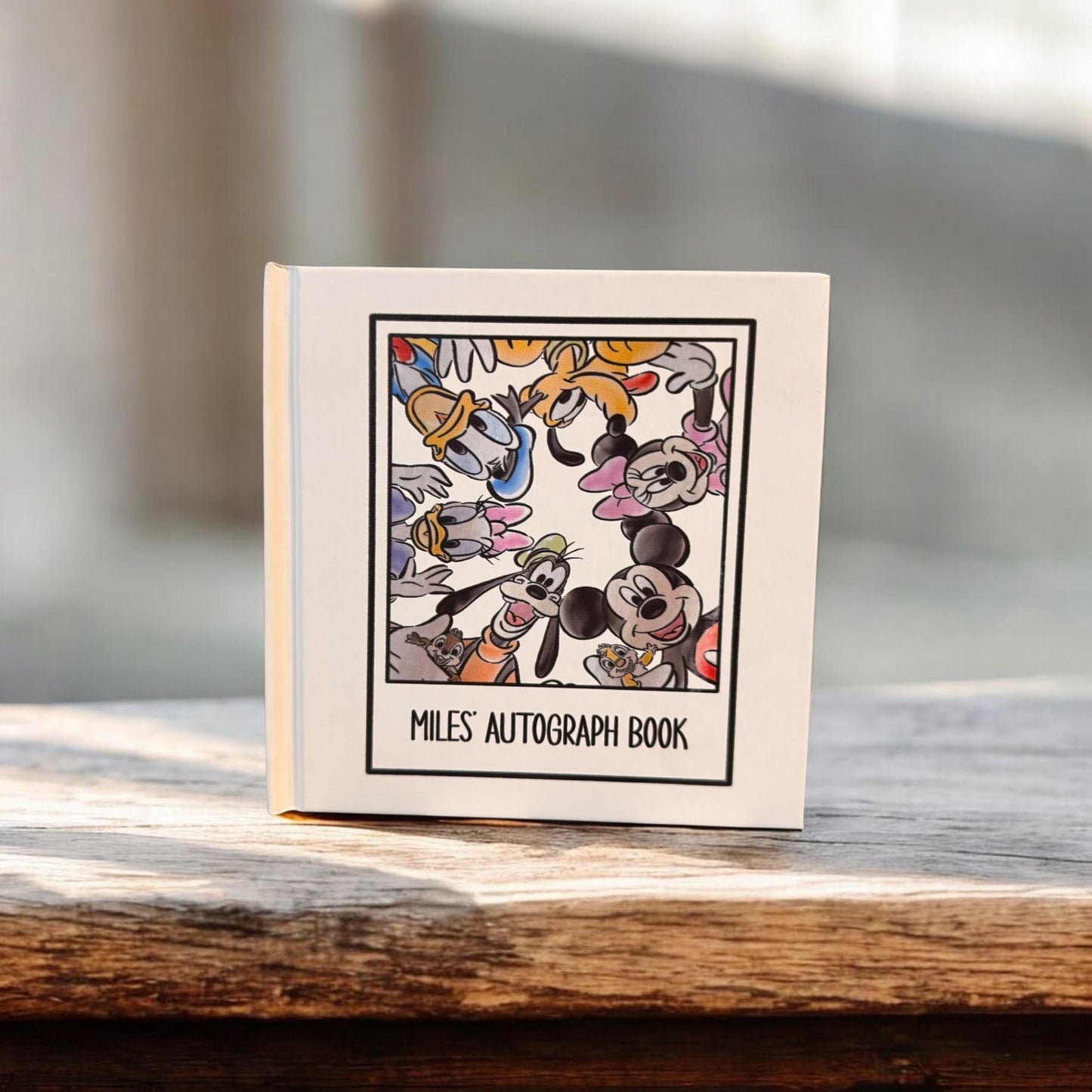 Custom Disney Autograph Book – Polaroid Cover Featuring the Sensational Six + Chip & Dale