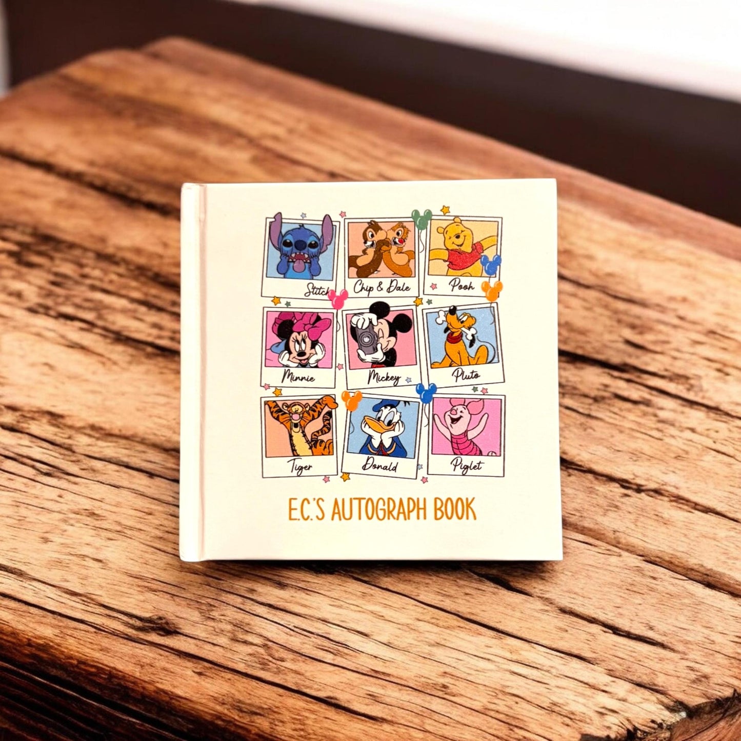Magical Character Autograph Book • Theme Park Signature Book • Personalized Keepsake for Vacations & Meet-and-Greets