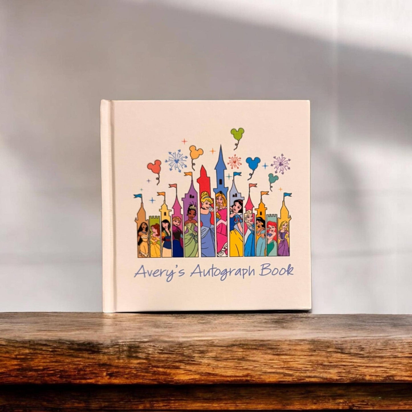Personalized Princess Castle Autograph Book • Theme Park Keepsake for Vacations