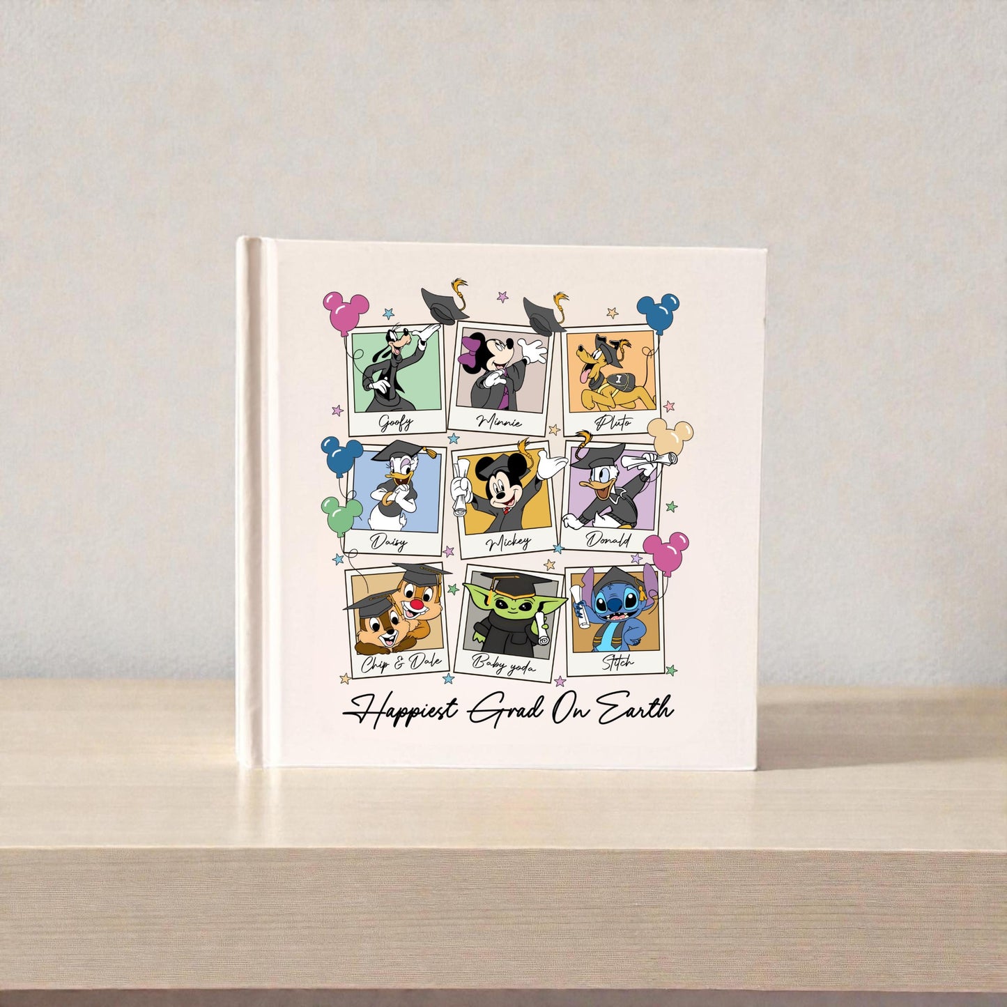 The “Happiest Grad on Earth” Disney Graduation Book, Autograph & Well Wishes, Disney Graduation Autograph Book, Graduation Guest Book