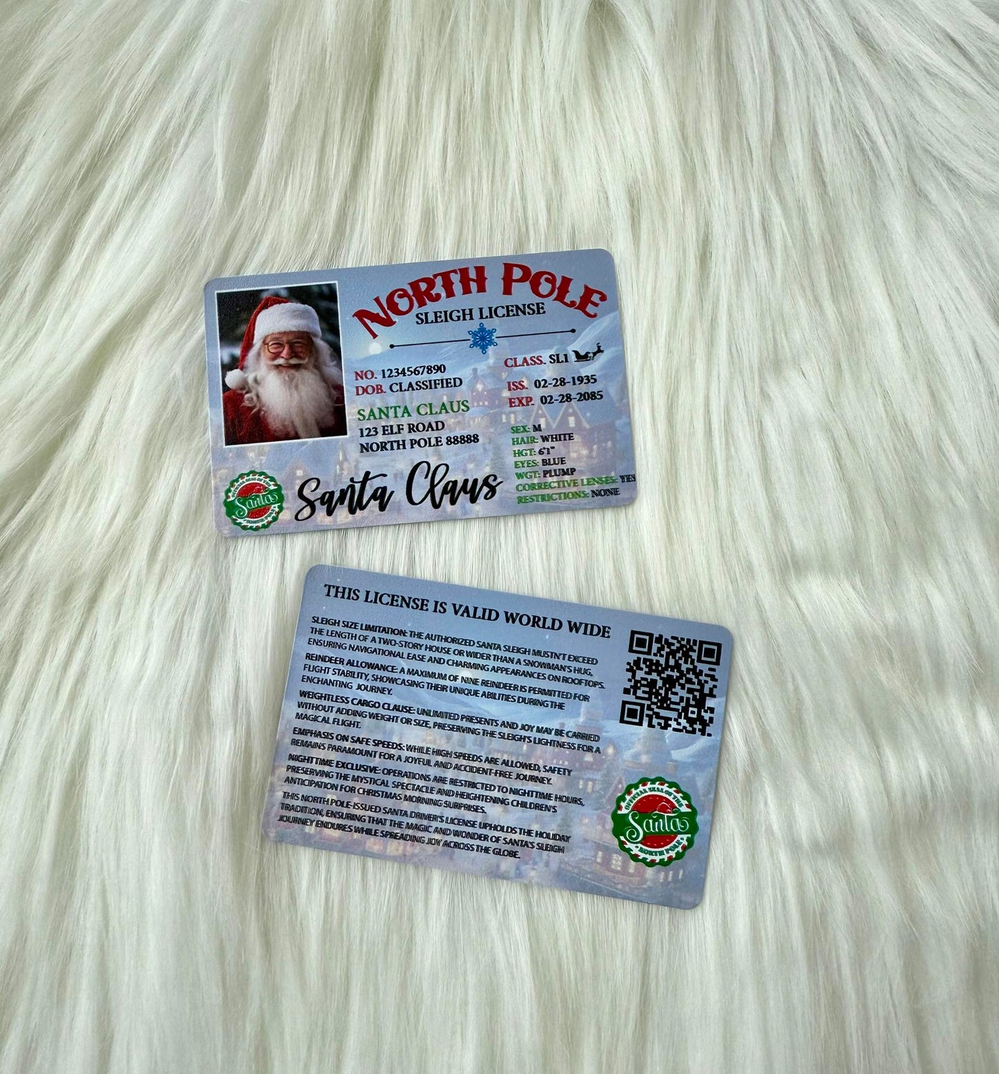 Double-Sided Santa License – A Magical Christmas Morning Surprise!