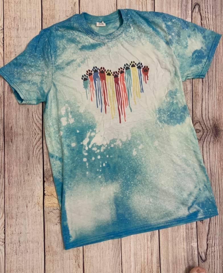 Rainbow Paw Love Shirt (MEDIUM)