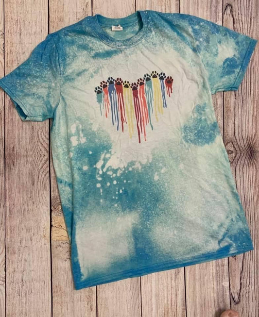 Rainbow Paw Love Shirt (MEDIUM)