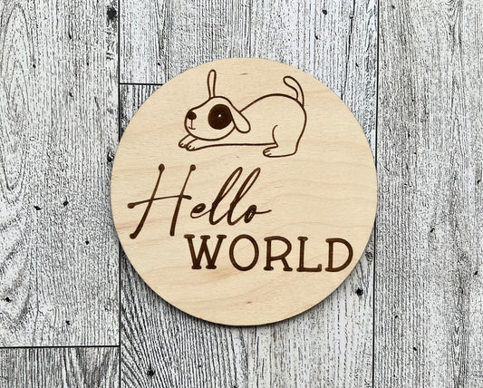 Hello World Sign