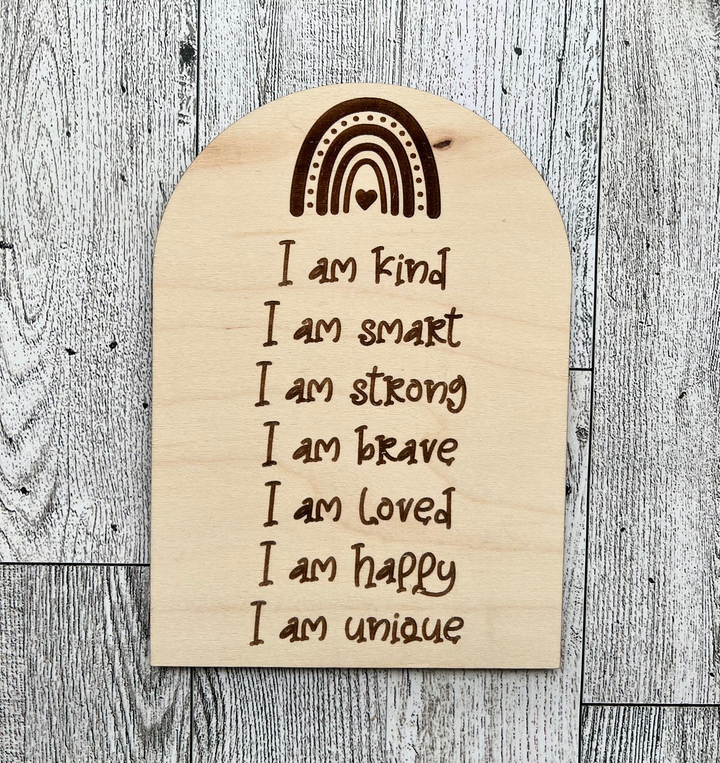 Rainbow Affirmation Sign