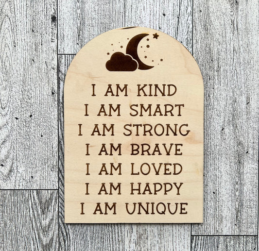 Moon Affirmation Sign