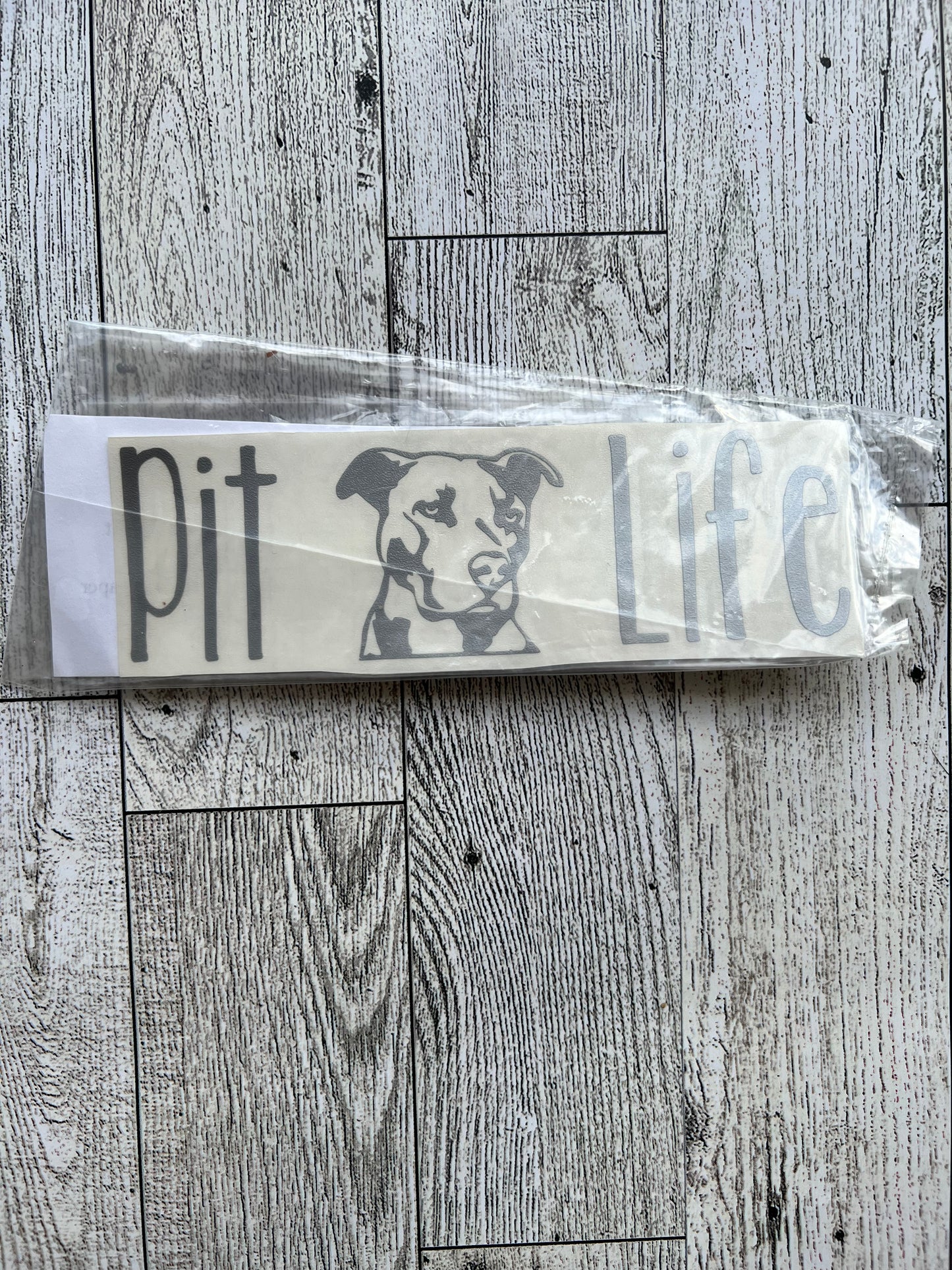 Silver Pit Life Decal