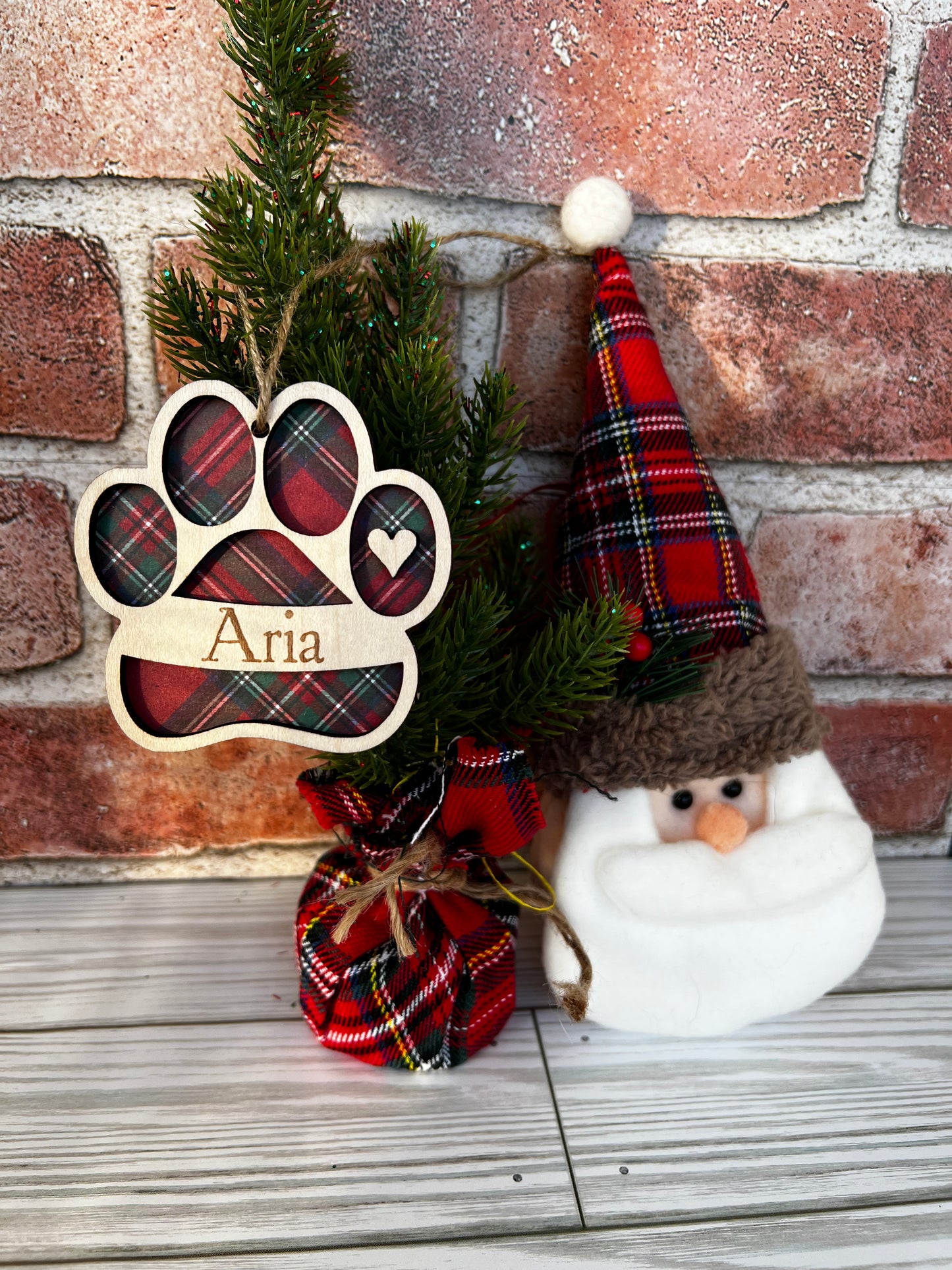 Paw Print Stocking Tags