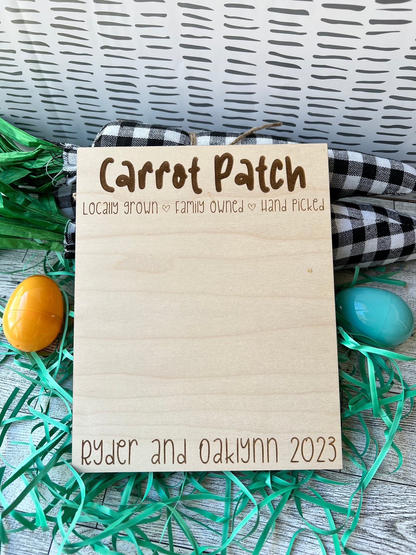 Carrot Patch Footprint Sign