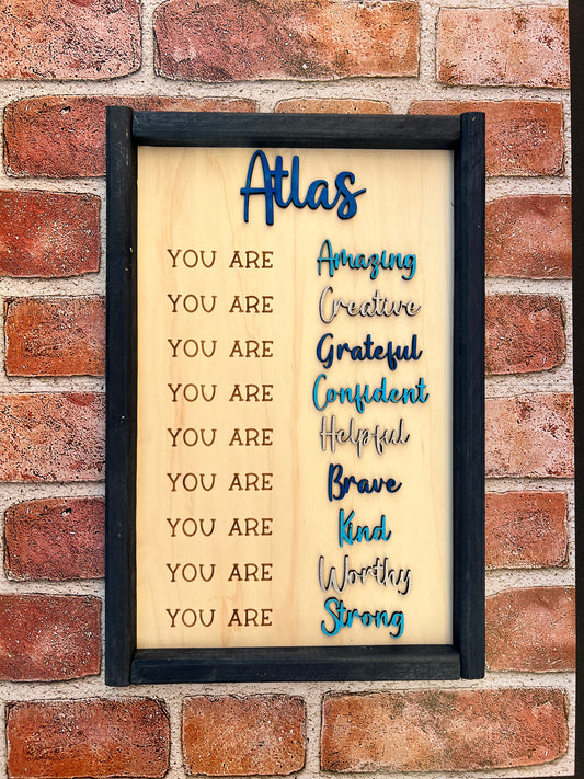 Custom Affirmation Sign