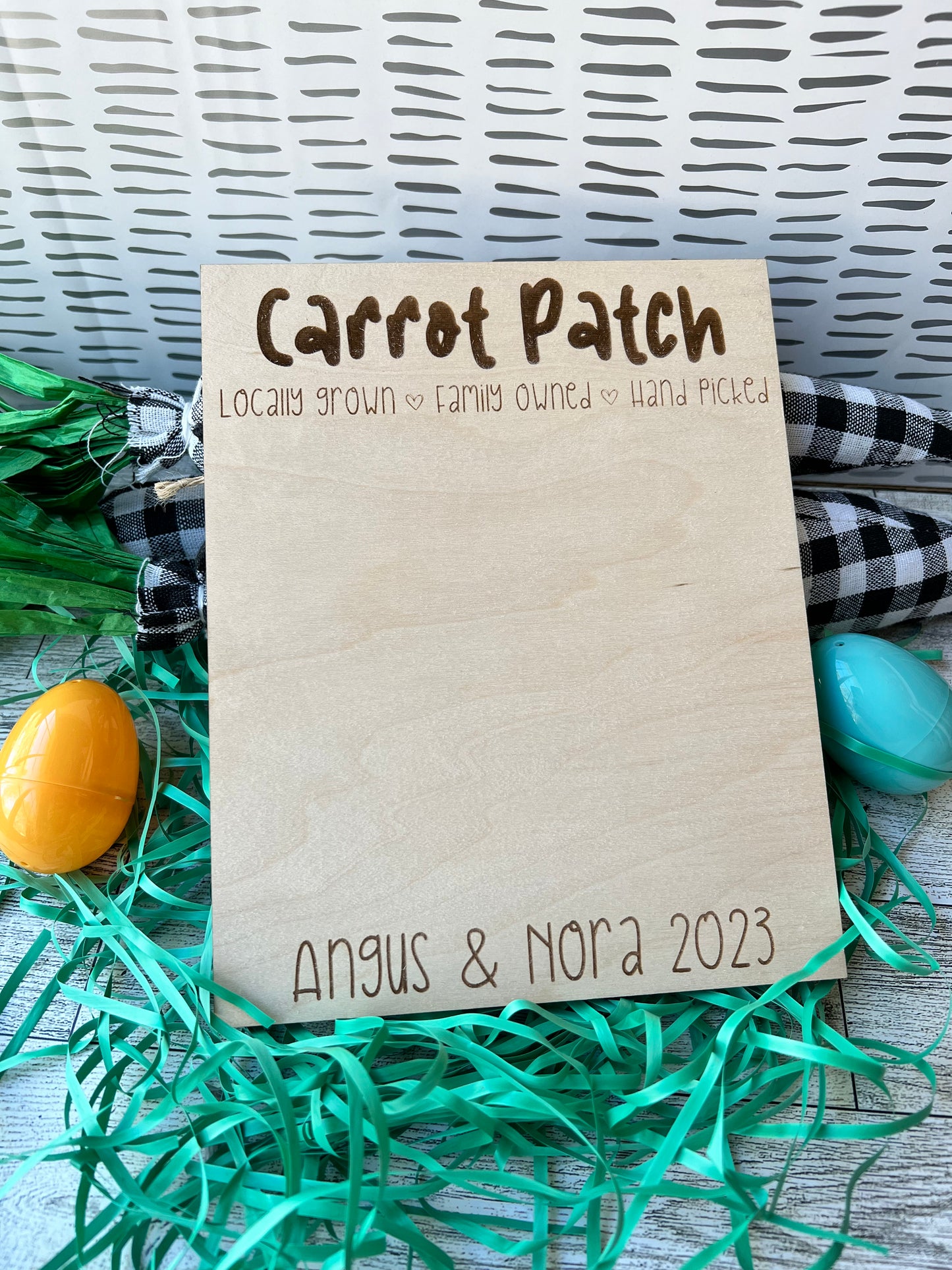 Carrot Patch Footprint Sign