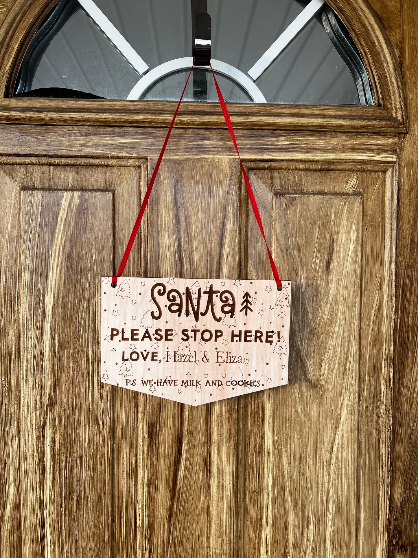 Santa Stop Here Sign