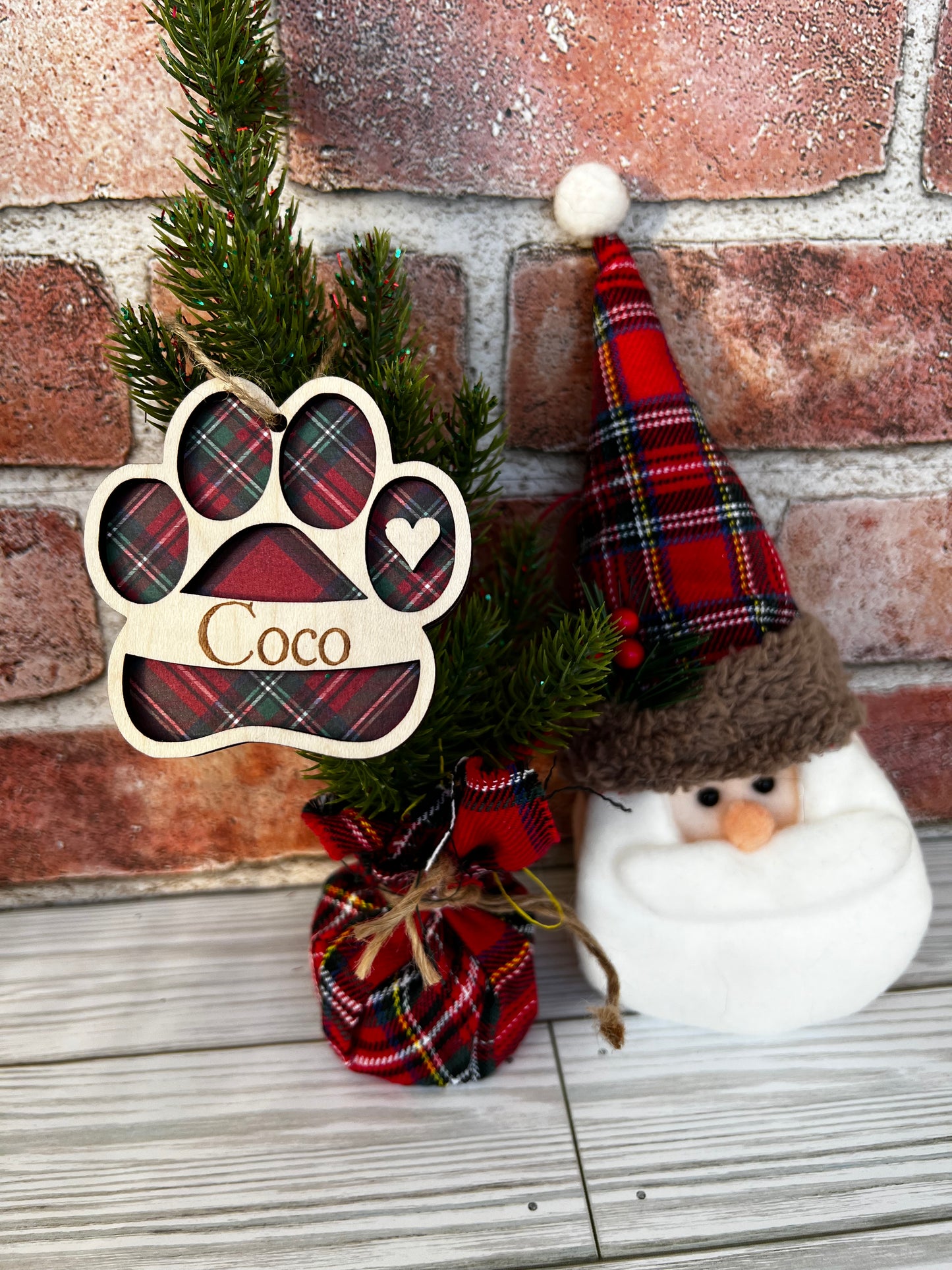 Paw Print Stocking Tags