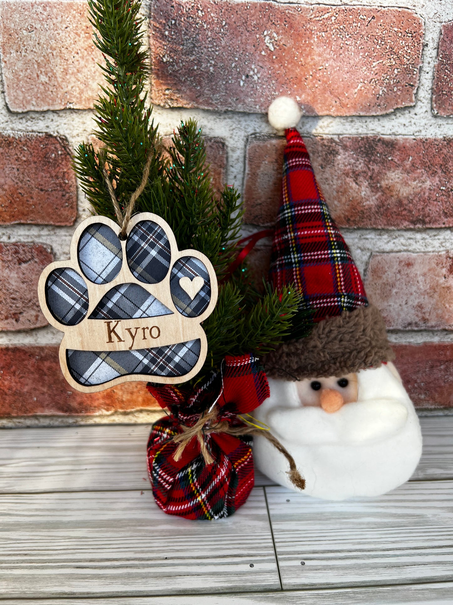 Paw Print Stocking Tags