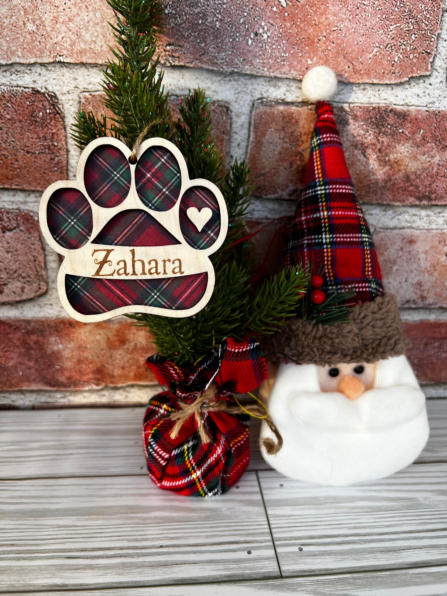 Paw Print Stocking Tags