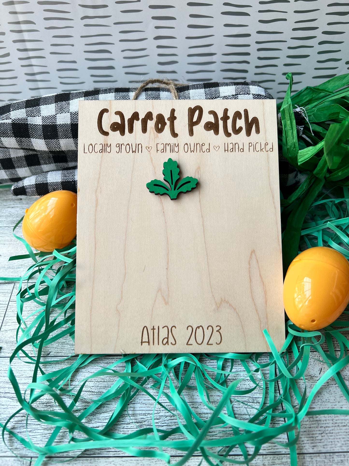 Carrot Patch Footprint Sign