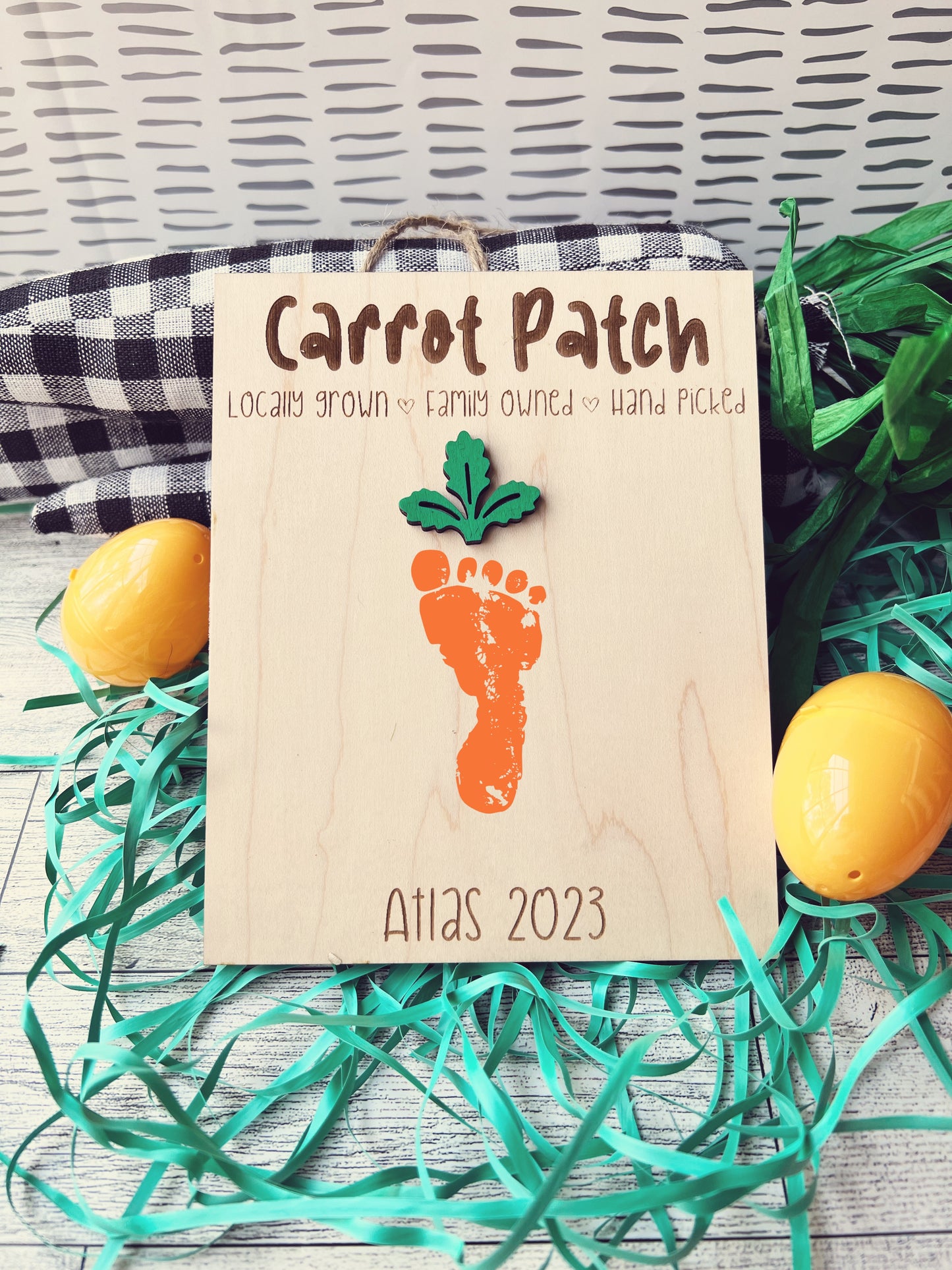 Carrot Patch Footprint Sign