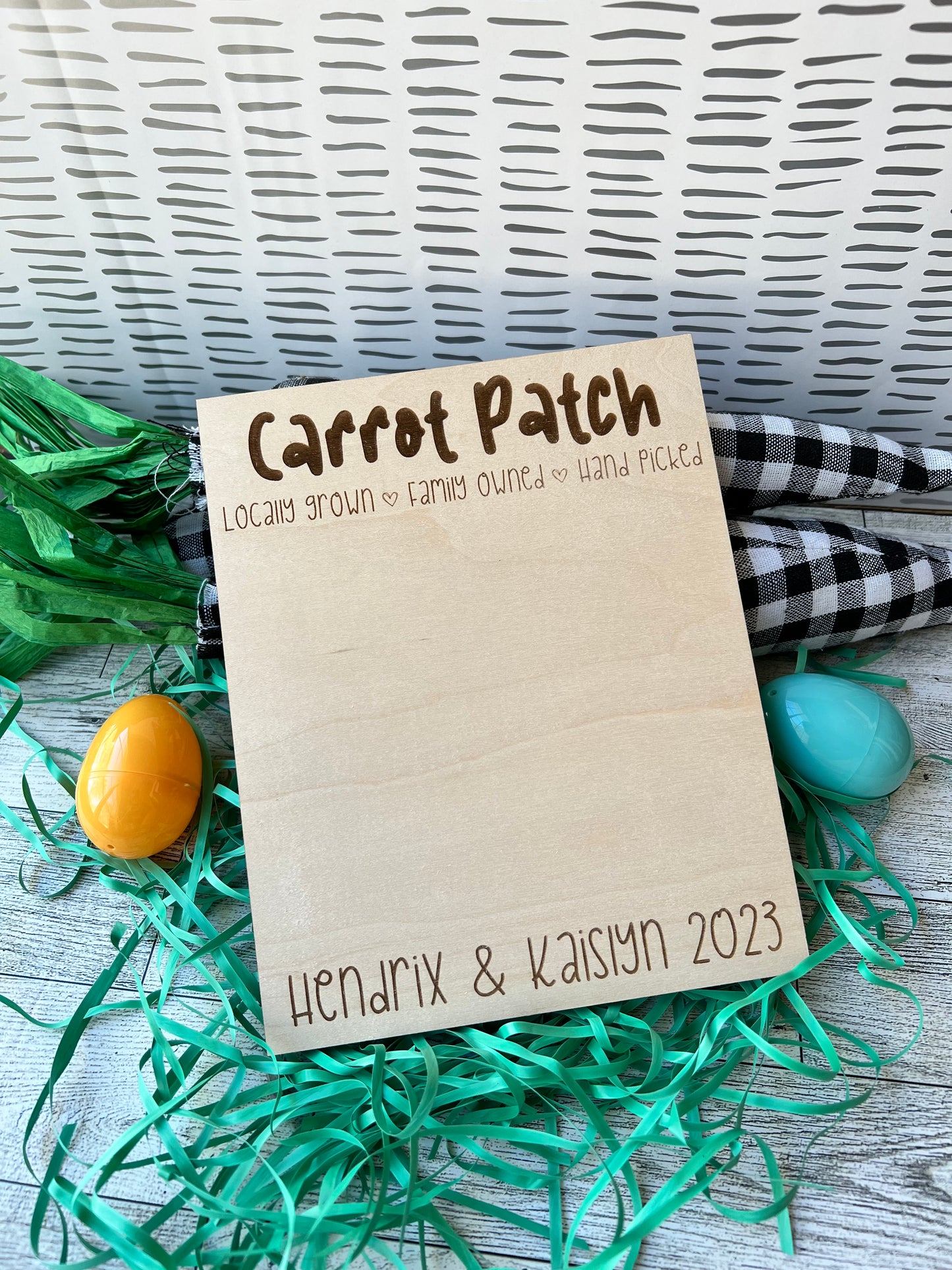 Carrot Patch Footprint Sign