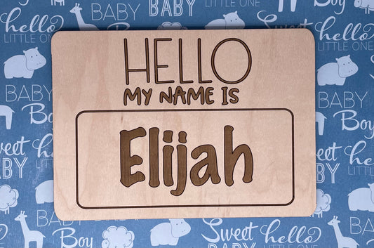 Hello my name is…
